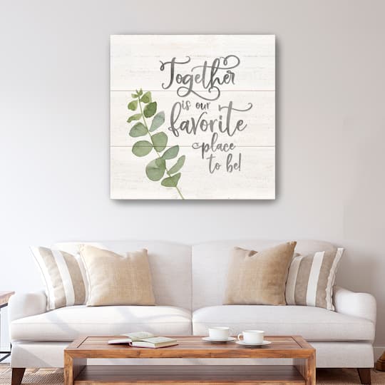 Natural Inspiration Together Square Canvas Giclee